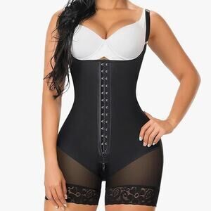 NWT Yianni Fajas Tummy Control Post Surgery Compression Garment Zip Crotch Large